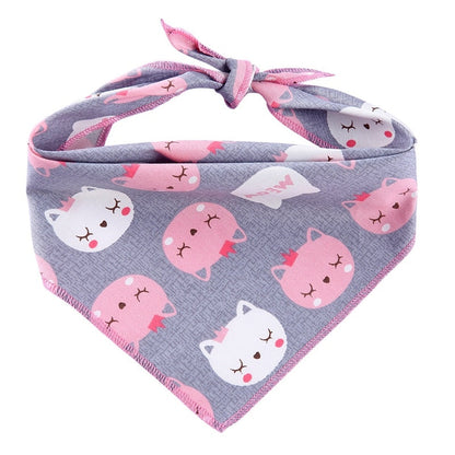 Animal Friends Dog Bandanas | 100% Cotton Tie-On – 2 Patterns, Sizes S & L