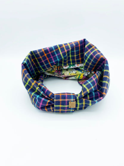 Brett Reversible Pet Snood | Cozy Cotton Flannel Dog Neck Warmer