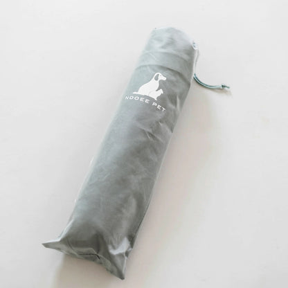 Nooee Pet Cave Molly (XL) – Gray Modern Cone-Shaped Pet Bed with Machine-Washable Cushion, Portable Roll-Up Design with Travel Bag, Fits Pets Up to 35 lbs, 35”H x 32”L x 32”D