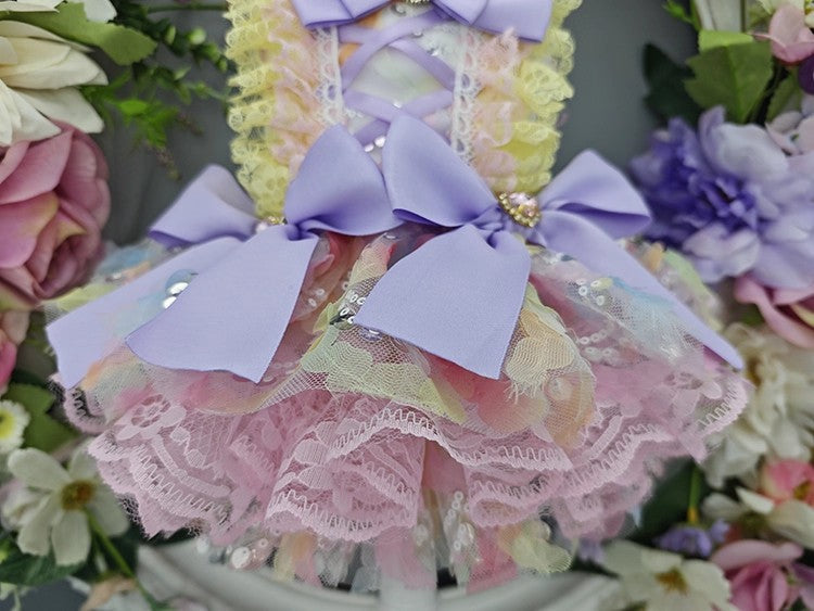 Handmade Luxury Dog Dress Princess Lace Tutu