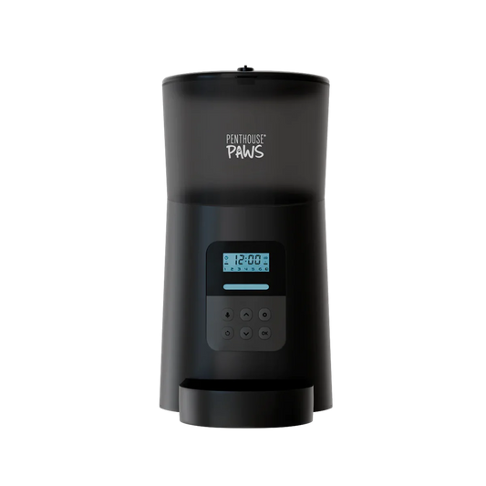 Automatic Cat Feeder – 6L Twist-Lock Food Storage with Programmable Meal Timer, Portion Control, Voice Recording & Backup Battery