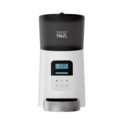 Automatic Cat Feeder – 6L Twist-Lock Food Storage with Programmable Meal Timer, Portion Control, Voice Recording & Backup Battery