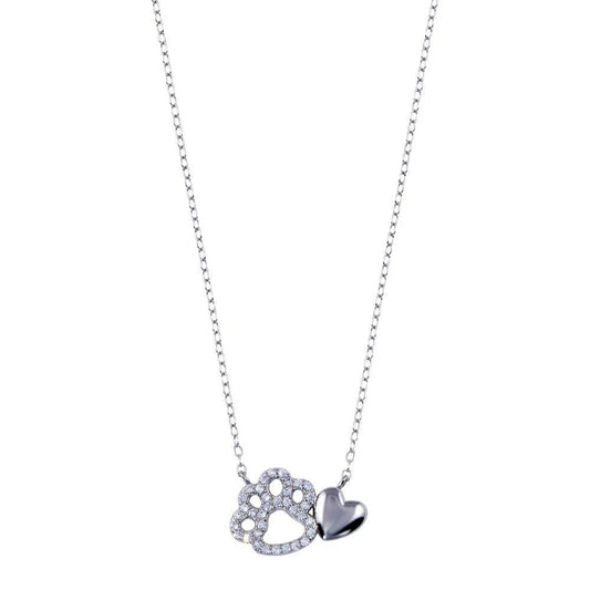 Paw Love Silver Chain Necklace