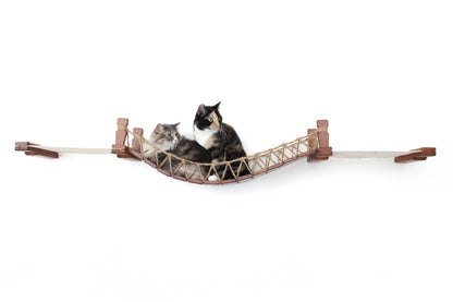 Double Cat Hammock and Climbing Bridge Combo