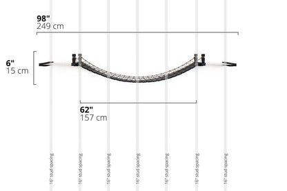 Double Cat Hammock and Climbing Bridge Combo
