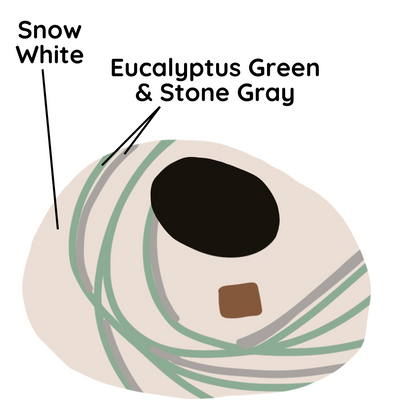 Fuzzy Cove Fade Design Felted Wool Cat Cave – Tail Style Ombre Modern Cat Bed