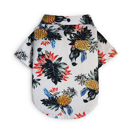 Hawaiian Dog Shirts – Tropical Aloha Button-Up for Small & Medium Dogs (XS–2XL, 8 Colors)