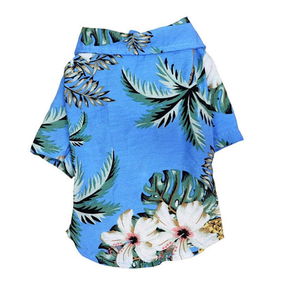 Hawaiian Dog Shirts – Tropical Aloha Button-Up for Small & Medium Dogs (XS–2XL, 8 Colors)