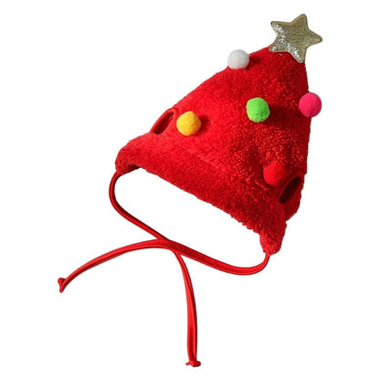 Christmas Dog Hats and Bibs – Festive Holiday Pet Accessories for Small to Medium Dogs, Available in Three Styles (Red, Green & White) Made of Soft Fleece, Polyester & Felt with Tie-On or Velcro Closure