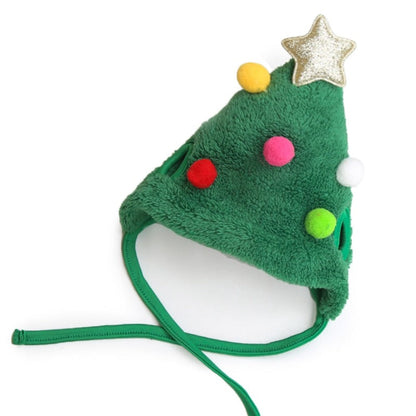 Christmas Dog Hats and Bibs – Festive Holiday Pet Accessories for Small to Medium Dogs, Available in Three Styles (Red, Green & White) Made of Soft Fleece, Polyester & Felt with Tie-On or Velcro Closure