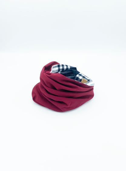 Bobby Reversible Pet Snood | Dual-Sided Cotton Flannel Dog Neck Warmer
