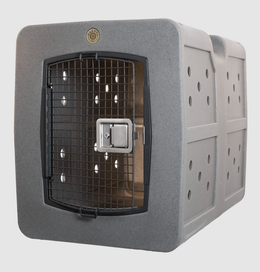 Dakota 283 G3 Dog Kennel – X-Large Dark Granite, Framed Door with Keyed Latch, Ventilated & Stackable Crate, 38.5" x 25.5" x 29.5"