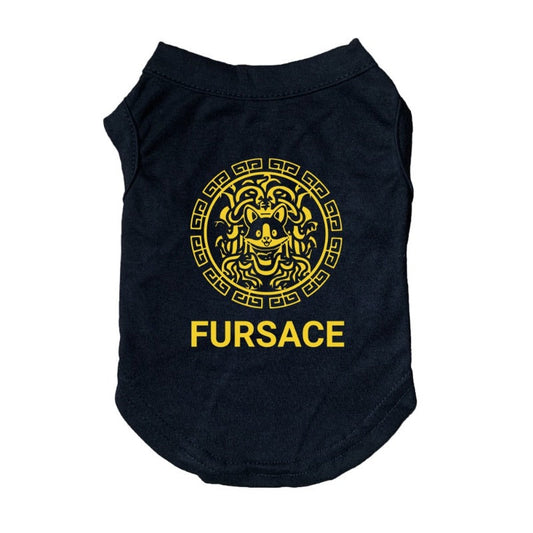 Fursace Dog T-Shirt – Luxury Black Designer Tee for Stylish Small, Medium & Large Dogs (XS–3XL)