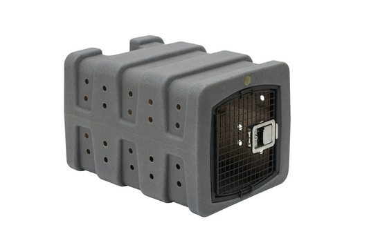 Dakota 283 T1 Dog Kennel – Dark Granite, Small/Medium Crate with Keyed Latch, Rear Handle & Ventilation, 30" x 21.5" x 20"