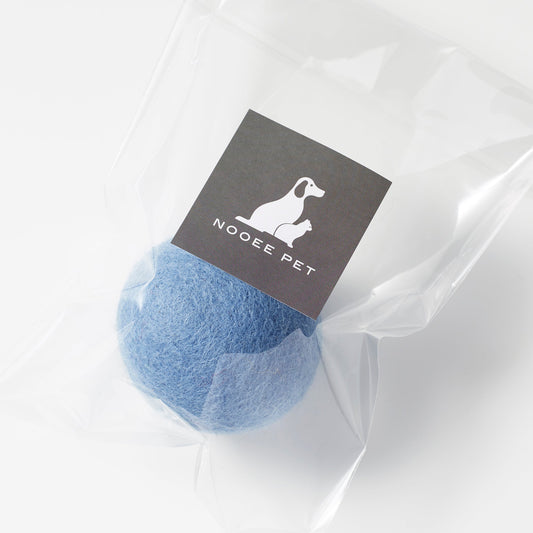 Nooee Pet Wool Toy Ball (6CM) – 100% Natural Handmade Wool Ball for Dogs & Cats, Eco-Friendly, Chemical-Free, 6cm Diameter