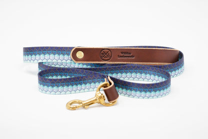 Saltwater Dog Leash – Coastal Leather & Brass (Handmade USA)
