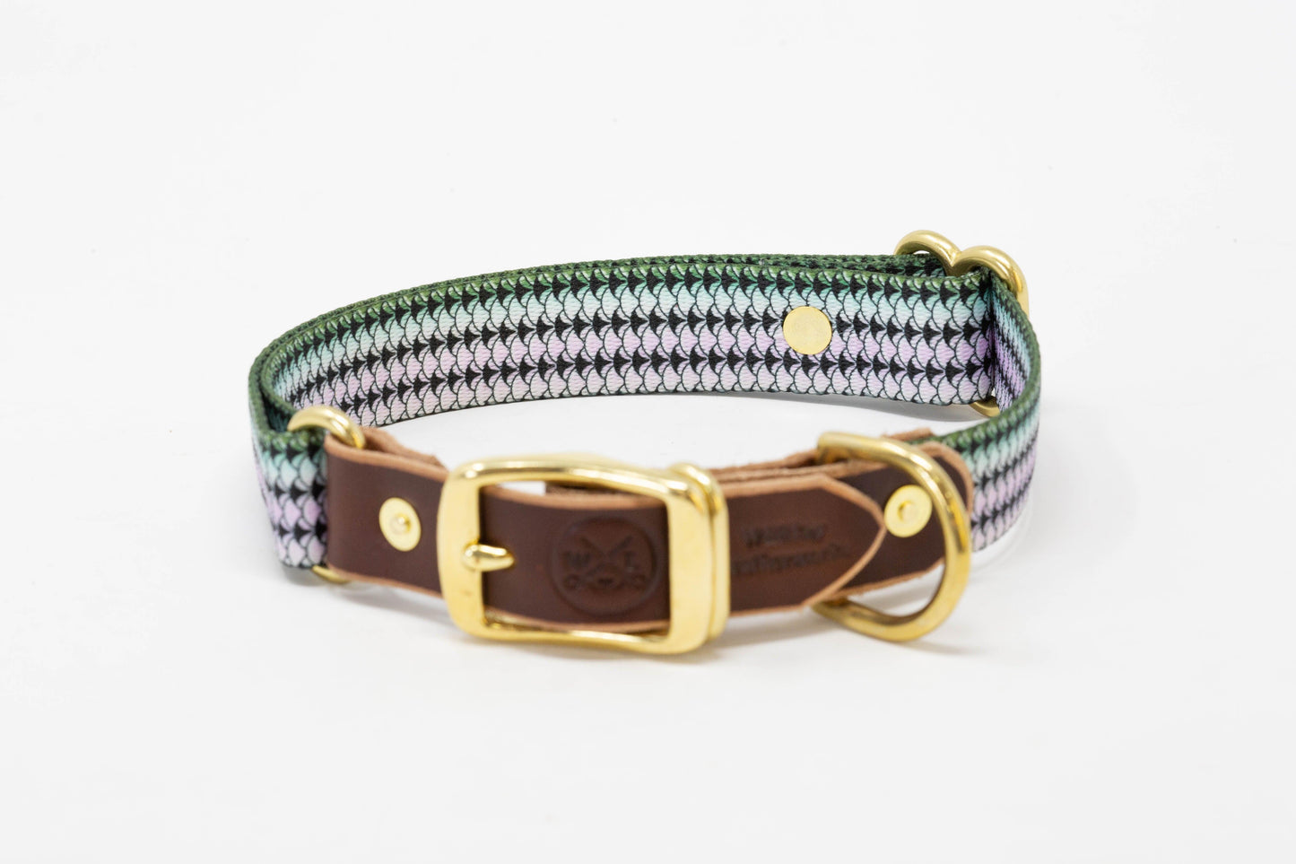 Saltwater Dog Collar – Handmade Waterproof Brass Buckle Beach Collar