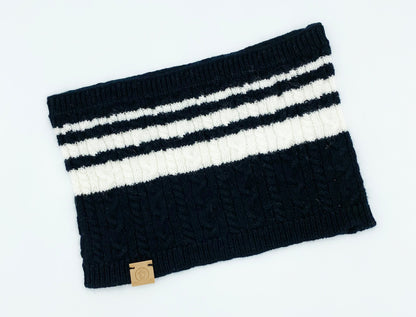 Cashmere Blend Scarf Sets for Pets & Their Humans — Black & White