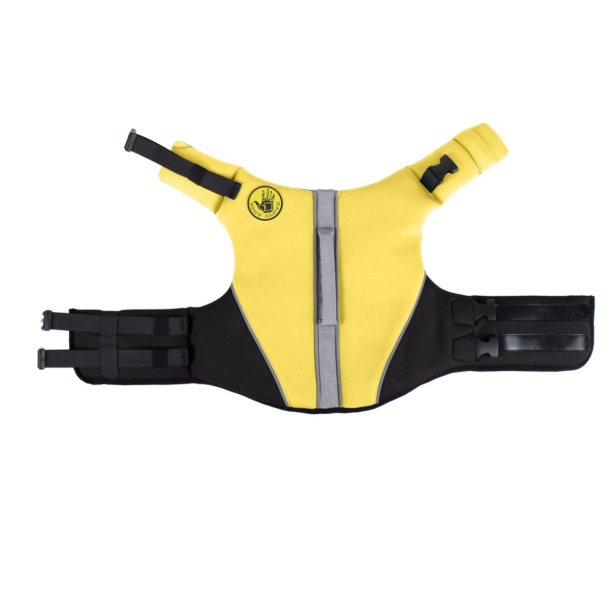 Body Glove Neoprene Pet Life Jacket | Soft, Buoyant Dog Life Vest with Grab Handle & Reflective Trim