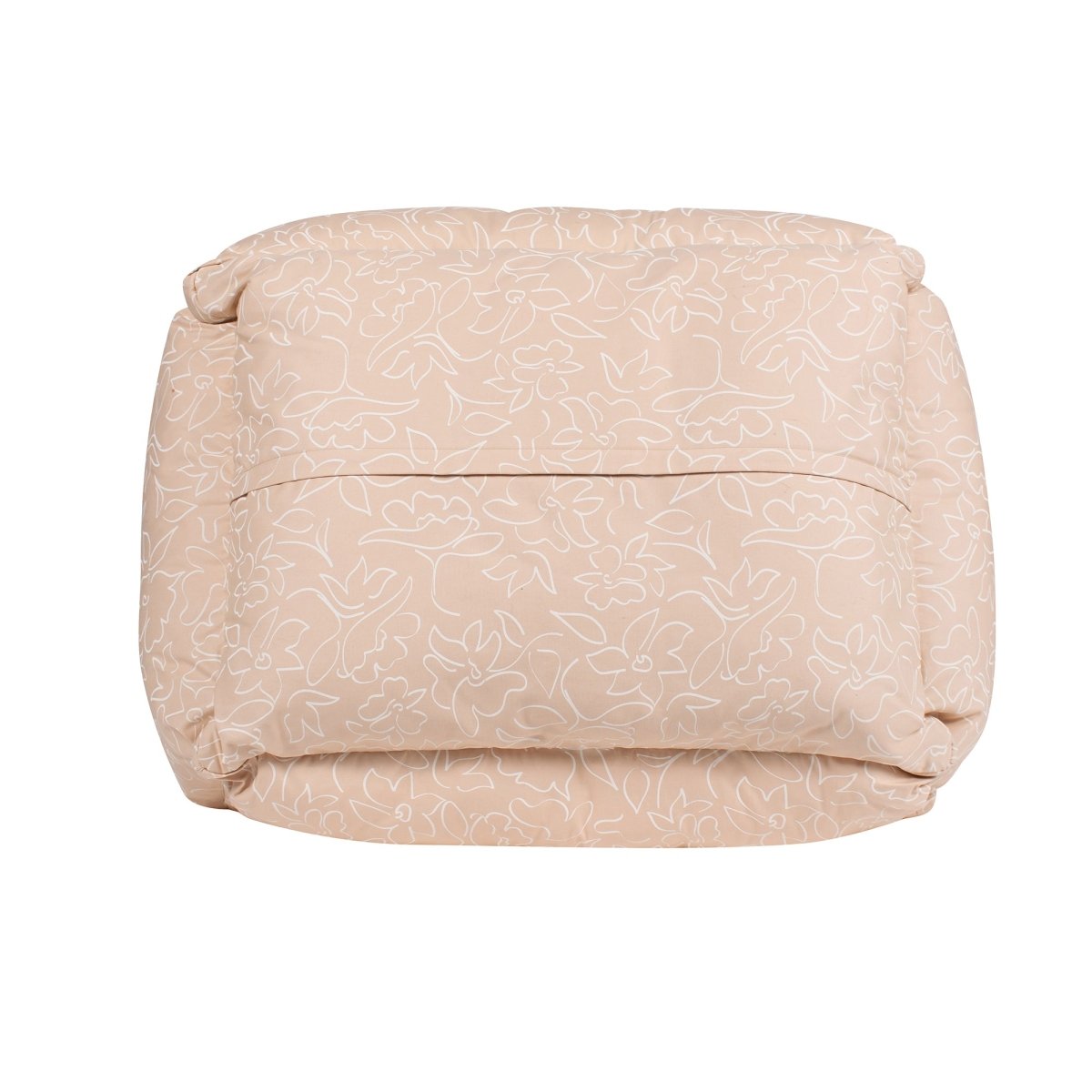 Body Glove Paintflower Kuddler Pet Bed | Water-Resistant Canvas Dog Bed with Recycled Fill & Bolster Pillows