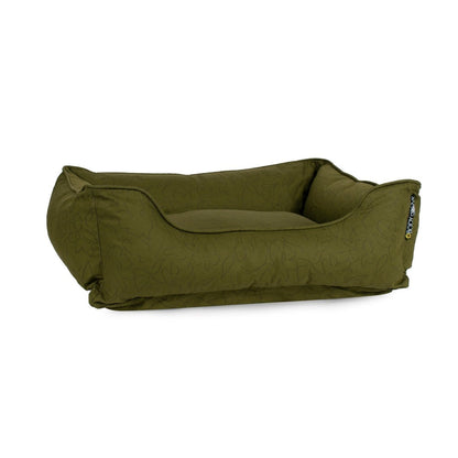 Body Glove Paintflower Kuddler Pet Bed | Water-Resistant Canvas Dog Bed with Recycled Fill & Bolster Pillows