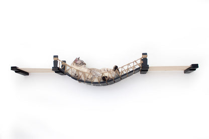 Double Cat Hammock and Climbing Bridge Combo