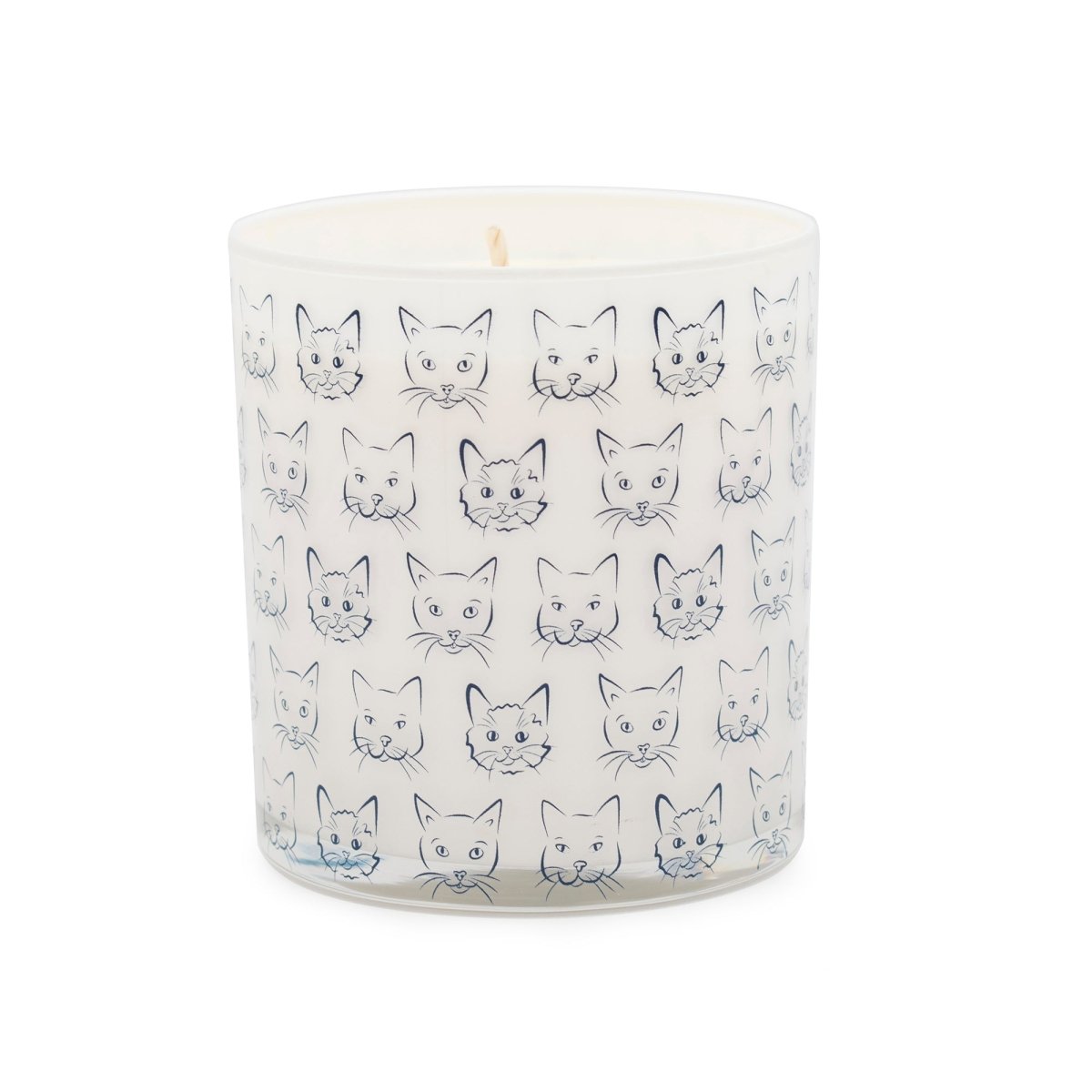 Cat Heads Jar Candle – Rolling in Grass Scent | 12oz Odor-Neutralizing Soy Wax Candle (Made in USA)