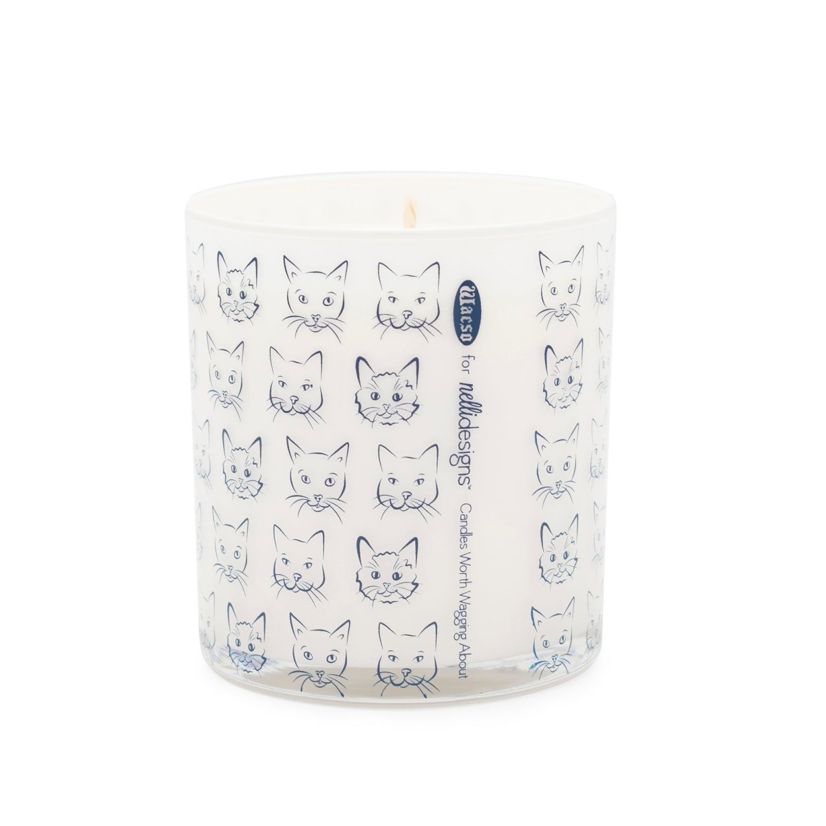 Cat Heads Jar Candle – Rolling in Grass Scent | 12oz Odor-Neutralizing Soy Wax Candle (Made in USA)