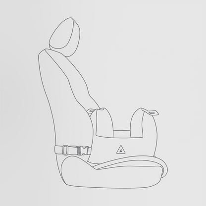 Nooee Pet Car Seat Charlie – Plush Small-to-Medium Dog & Cat Booster Seat with Safety Tether, Side Pocket, Removable Washable Cushion, Supports Pets Up to 18 lbs, 15” x 16”