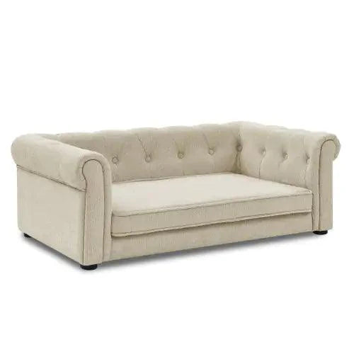Chic Large Dog Sofa Bed – Modern Beige