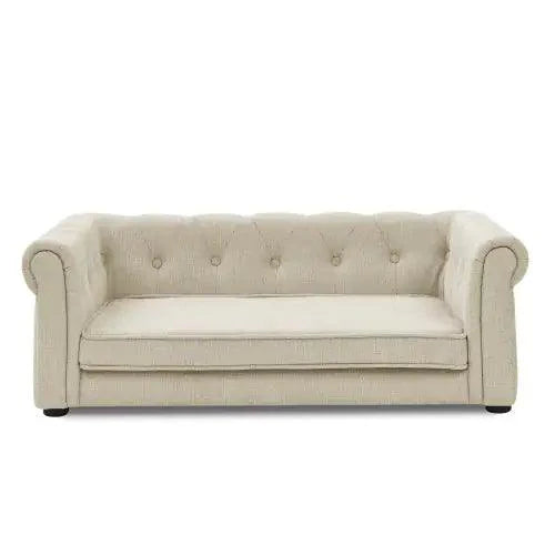 Chic Large Dog Sofa Bed – Modern Beige