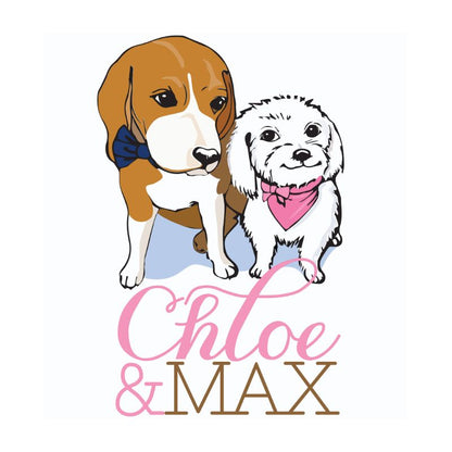 Cherry Blossoms Bandana Dog Collar with Bow – Handmade in USA by Chloe & Max, 100% Cotton Bandana Collar with Pink Gingham Trim & Bow, Available in 5 Sizes (XS–XL)
