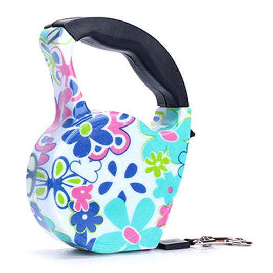 Flower Frenzy Retractable Dog Leash – 5M Stylish Floral Lead for Small & Medium Dogs