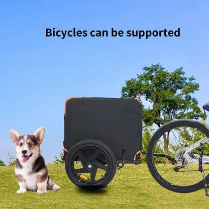 Compact Pet Jogger & Bike Trailer – Orange/Black