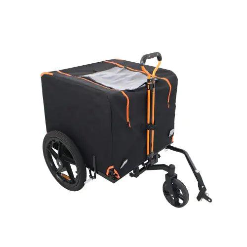 Compact Pet Jogger & Bike Trailer – Orange/Black