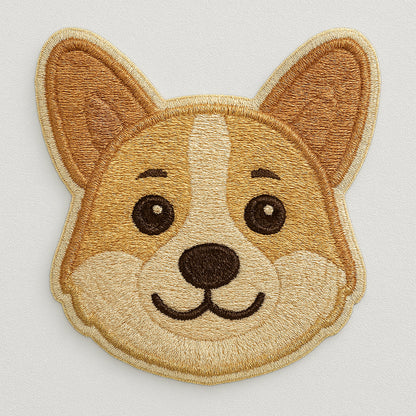 Nooee Pet Dog Breed Face Patch – Set of 9 Embroidered Self-Adhesive Dog Face Designs, Peel-and-Stick, Reusable on Felt or Fabric, Fits Nooee Pet Teepees & Mats, 2–2.5” Wide