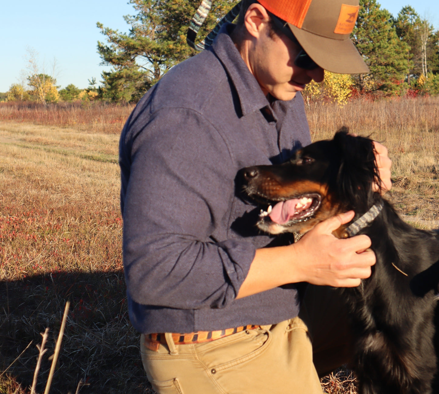 Upland Series Leather-Backed Dog Collar