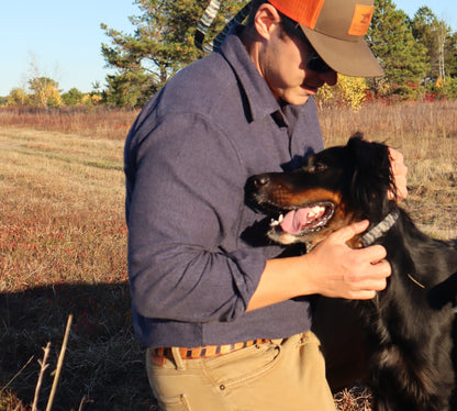 Upland Series Leather-Backed Dog Collar