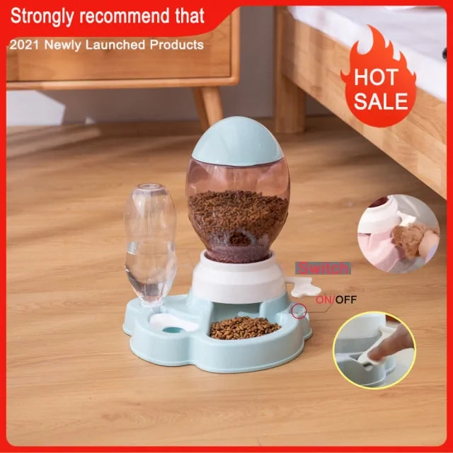 EasyFeed 3-in-1 Stylish Pet Bowls with Automatic Water Dispenser (1.5L)