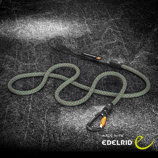 Eco-Friendly Dog Leash – Bluesign® Certified Rope with Auto-Locking Carabiner | 9.6mm | Tuenne