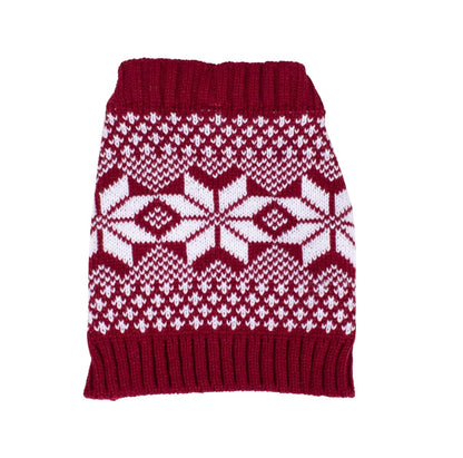 Fair Isle Knitted Dog Sweater | Cozy Pullover Dog Jumper in Classic Winter Pattern (XS–XL)