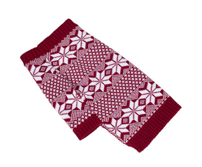 Fair Isle Knitted Dog Sweater | Cozy Pullover Dog Jumper in Classic Winter Pattern (XS–XL)