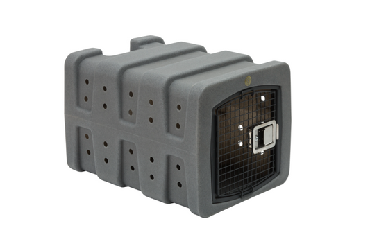 Dakota 283 T1 Dog Kennel – Dark Granite, Small/Medium Crate with Keyed Latch, Rear Handle & Ventilation, 30" x 21.5" x 20"