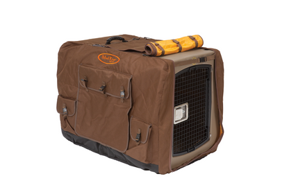 Mud River Dixie Insulated Dog Crate Cover – Extended Large, Heavy-Duty Poly with MicroLite3 Insulation, Removable Flaps, Storage Pockets & Non-Skid Bottom
