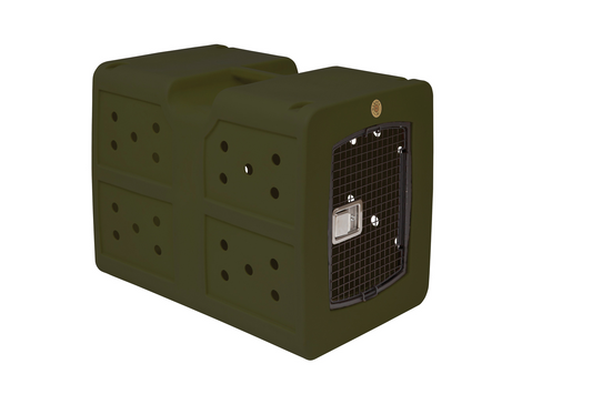 Dakota 283 G3 Dog Kennel – X-Large Olive Green, Framed Door with Keyed Latch, Ventilated & Stackable Crate, 38.5" x 25.5" x 29.5"