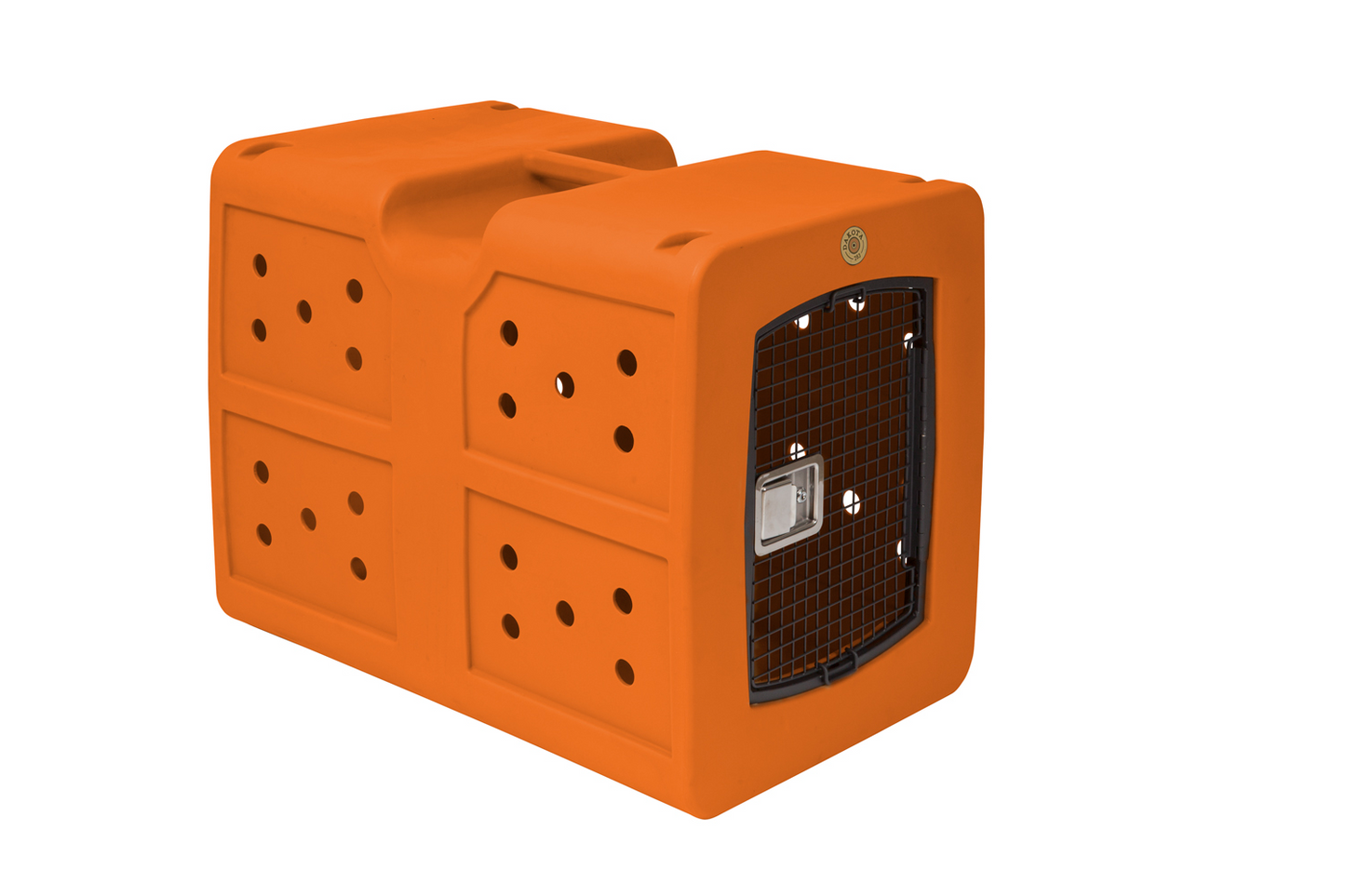 Dakota 283 G3 Dog Kennel – X-Large Orange, Framed Door with Keyed Latch, Ventilated & Stackable Crate, 38.5" x 25.5" x 29.5"