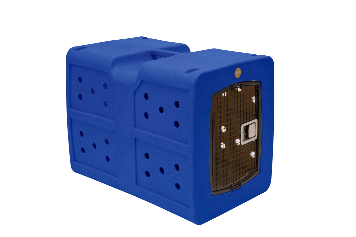 Dakota 283 G3 Dog Kennel – X-Large Blue, Framed Door with Keyed Latch, Ventilated & Stackable Crate, 38.5" x 25.5" x 29.5"