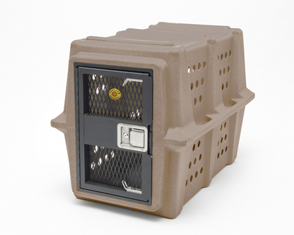Dakota 283 Hero Dog Kennel – Coyote Granite, Heavy-Duty Military-Grade Crate with Lockable Paddle Latch & Chew-Resistant Ventilation