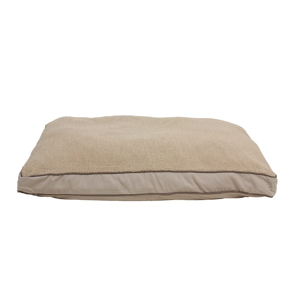 Four Season Jamison Reversible Berber Dog Bed | Canvas & Cashmere Berber Cover with MemoryFiber™, Orthopedic or Memory Foam Inserts