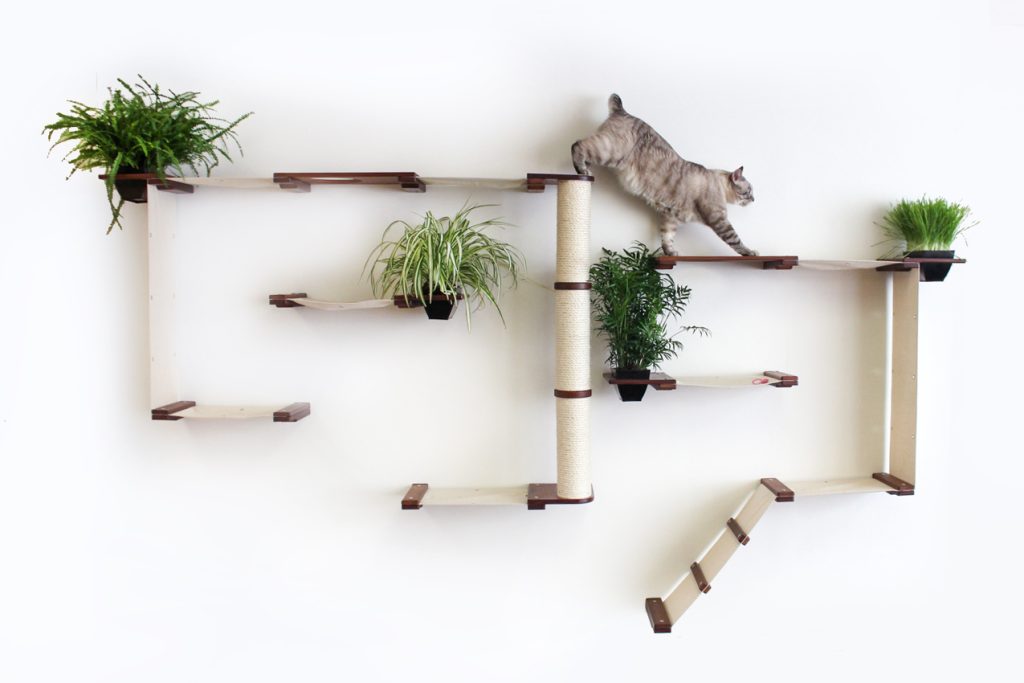 The Gardens - Modern Cat Tree with Plants